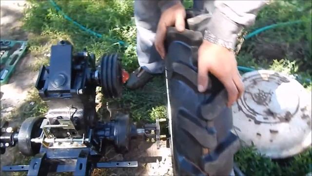 сборка минитрактора dw150rx часть№1 смотреть онлайн