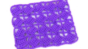 Ажурный узор Сеточка с квадратиками