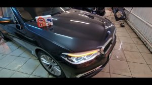 BMW 5 G30 - установили охранный комплекс с автозапуском и управлением с телефона StarLine S96 GSM