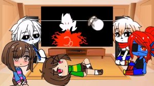 Реакция UnderTale на Дельта Санс VS Чара.