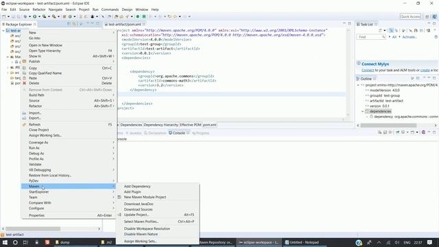 basic maven project in eclipse смотреть онлайн