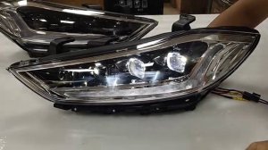 Передние фары Хендай Элантра 2017-2019 V11 Type FULL LED headlights for Hyundai Elantra AD