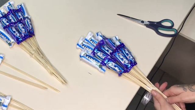 Букет из конфет своими руками, Сладкий букет, Букет из милкивей