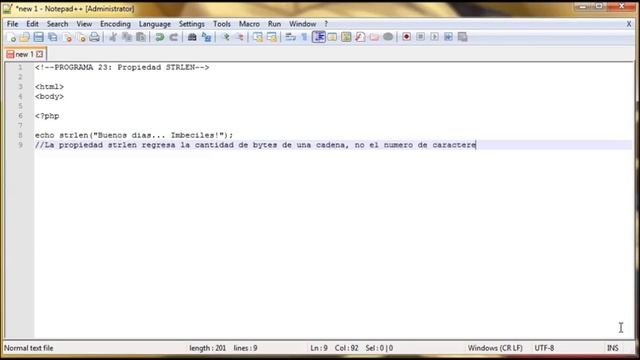 PHP SCRIPT - 23 - Propiedad STRLEN смотреть онлайн
