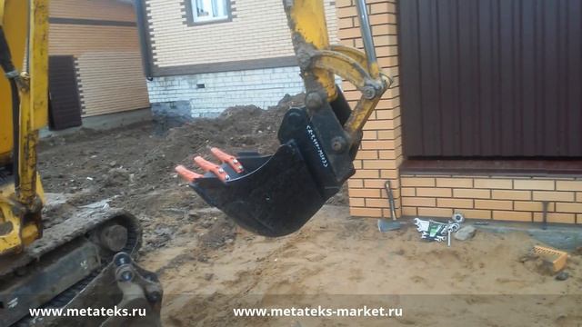 Быстросъемное устройство Метатэкс для мини-экскаваторов смотреть онлайн