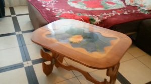 Журнальный столик из эпоксидной смолы. Table made of wood and epoxy