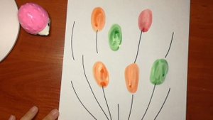 Рисование для детей 2-4 лет «Воздушные шарики»