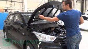 Работа амортизаторов (упоров) капота для Hyundai Creta (арт. KU-HY-CR00-00) от upory.ru