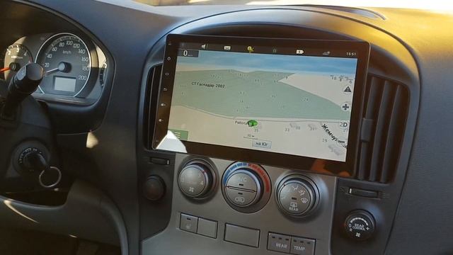 10.1-дюймовая универсальная Android-магнитола в HYUNDAI H1 Starex смотреть онлайн