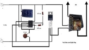 генератор высокого напряжения на 555 таймере