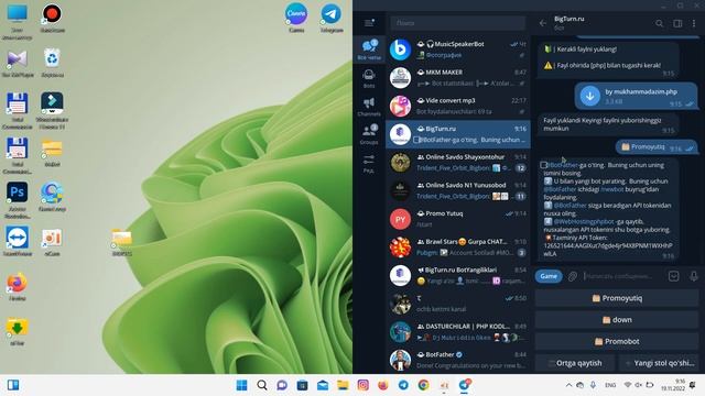 Tekinga hosting qilish / bot ochish / php kodlar