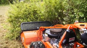 Косилка высокой травы и кустов, кошения на склонах AS-Motor 901 SM роторная (барабанная) в работе