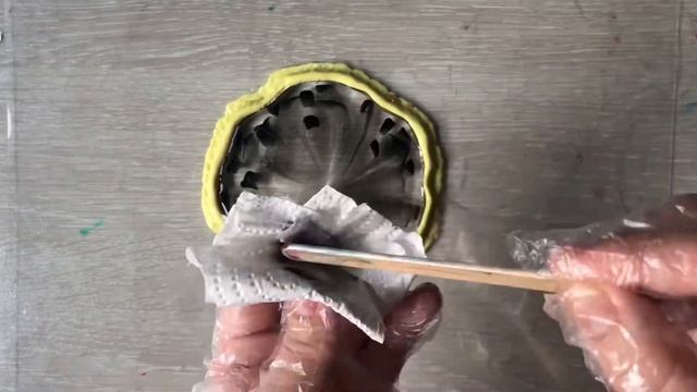 Подстаканник из эпоксидной смолы. Дым
