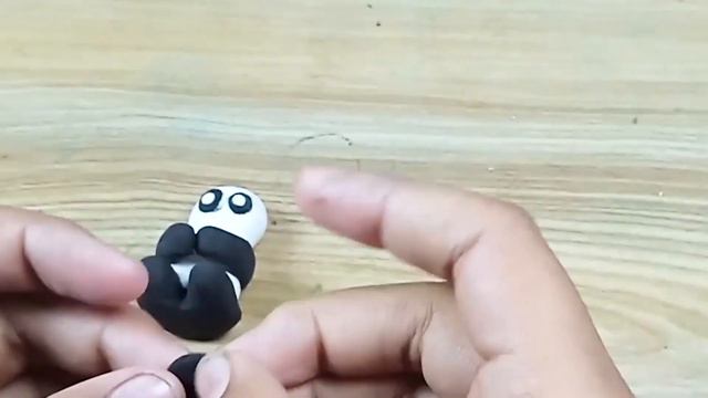 How To Make Cute Panda With Soft Clay | Air Dry Clay смотреть онлайн