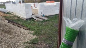 Терки с газоблоком. Выпуски из базальтовой сетки.