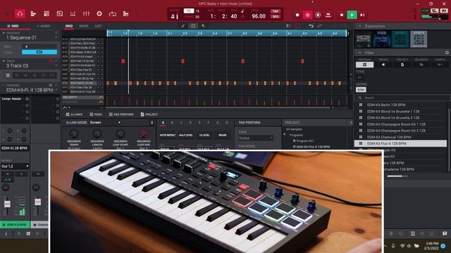 Live Looping with M-Audio Oxygen Pro Mini and MPC Beats смотреть онлайн