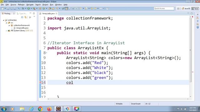 Iterator Interface In Java | iterator method in java | ArrayList in Java