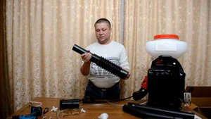 Бензиновый опрыскиватель Распаковка и сборка