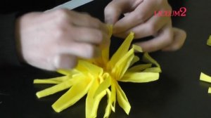 Цветок из салфетки (Flower of napkins)