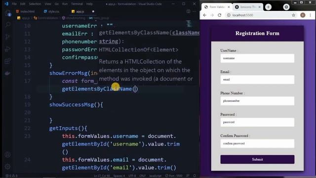 JavaScript Form Validation Tutorial in Tamil | CSS | HTML | JavaScript | MR WinTech