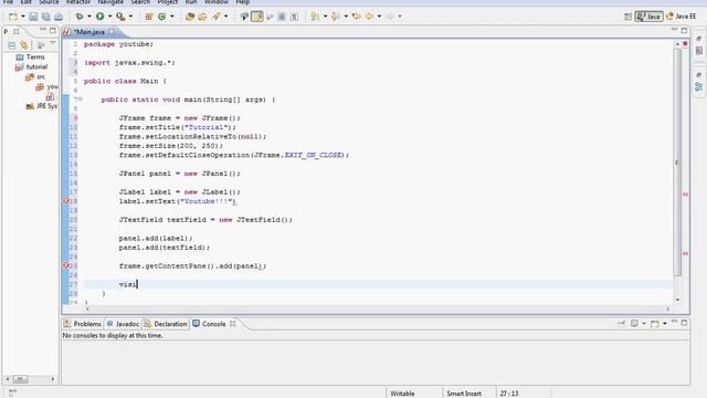 Java GUI Programming - Tutorial 8 (Text Fields) HD смотреть онлайн
