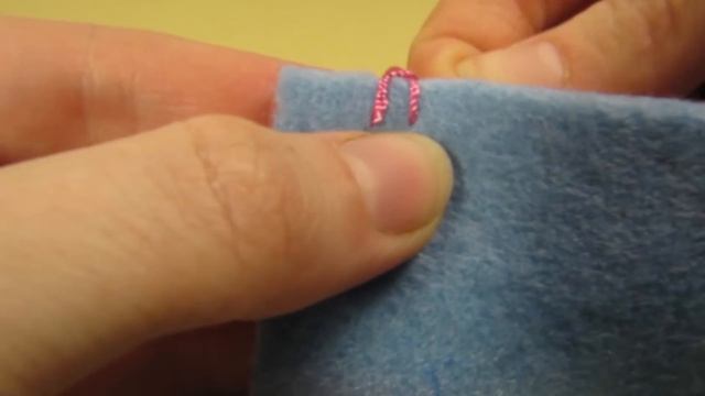 DIY Петельный шов / Buttonhole (Blanket) Stitch Tutorial / Мастер класс ? Afinka