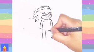 How to Draw Sonic 2 Step by Step