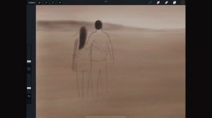 HOW TO DRAW A ROMANTIC COUPLE WITH A LANDSCAPE - Digitally