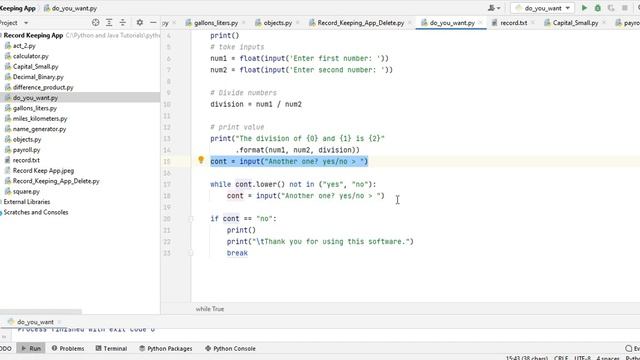 Divide Two Numbers in Python