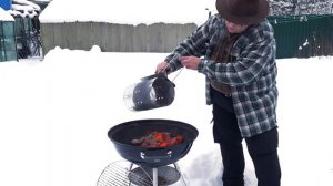 А как зажечь гриль, просто и быстро. #грильимясо