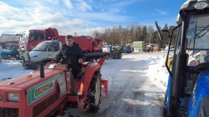 ПРОВЕРИЛ СНЕГОРОТОР НА ЯПОНСКОМ ТРАКТОРЕ (осторожно: мат!)