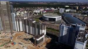Minsk (Belarus) - View of Minsk City - 4K 60fps (UHD)