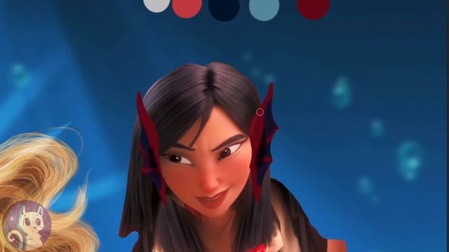 Disney Princesses in The Little Mermaid! They swim and use magic together ? | Alice Edit!
