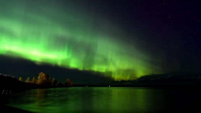 Северное сияние в Карелии