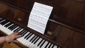 Разучиваем на ф-но: Чайковский Немецкая песенка(Красивые пьесы для начинающих)