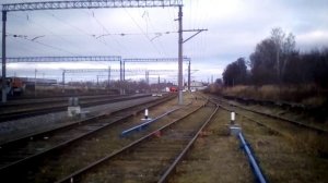 Электропоезд Ярославль-гл . Кострома прибывает на ст Нерехта 05.11.2022г