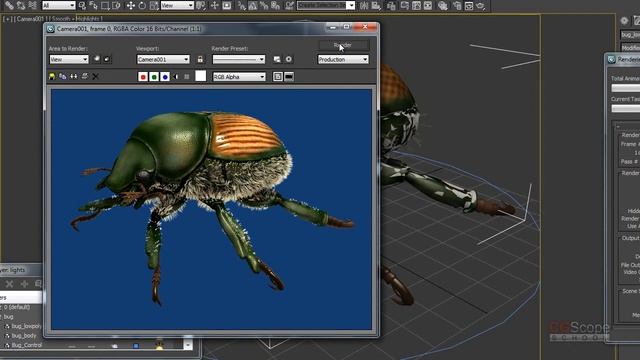 23 урок - Продвинутый моделинг в 3dsMax и Mudbox (Японский Жук) смотреть онлайн