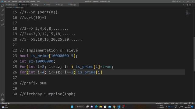 Sieve of Eratosthenes | Prefix Sum | Number Theory смотреть онлайн