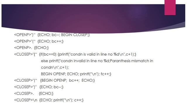 Compiler design Lab : Lex Program - to recognize if stmt & multiline comment stmt смотреть онлайн