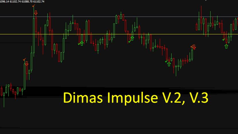 DIMAS IMPULSE v.2 , v.3 Новый индикатор для БО и Форекс 2024. Интрейд Бар. Биномо. Бинарные опционы. смотреть онлайн