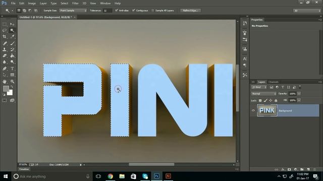 How to Make 3D Text in Photoshop CC 2017 | 3D Text Effects For Beginners Photoshop CC 2017 смотреть онлайн