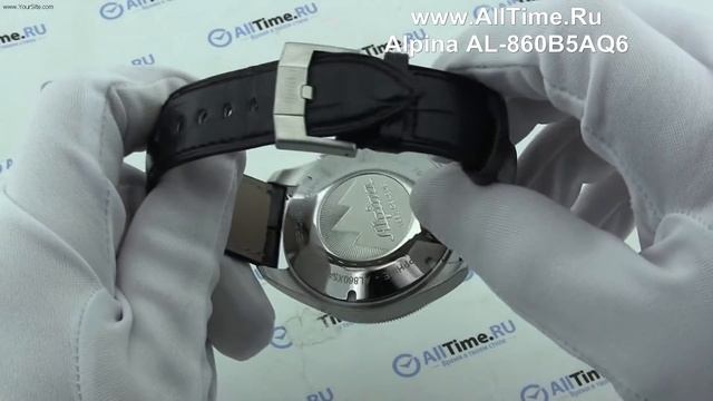 Обзор. Мужские наручные часы Alpina AL-860B5AQ6 с хронографом смотреть онлайн