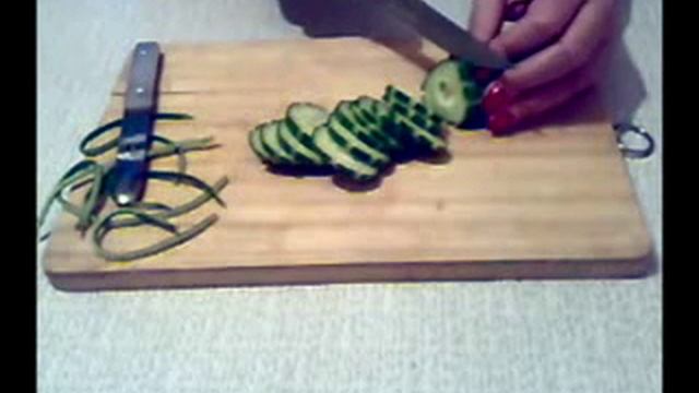 Нарезка из огурцов смотреть онлайн