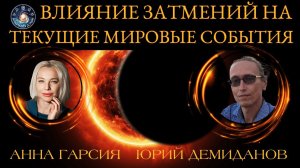 "Влияние Затмений на текущие мировые события и прогноз на 24-27годы", Юрий Демиданов