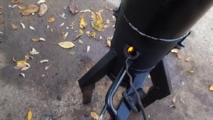 Мини печь котел на отработке.