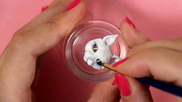 КОШКА для КУКОЛ | Фигурка 5 СМ !!! | Питомцы для кукол DIY из FIMO Мастер класс Анна Оськина