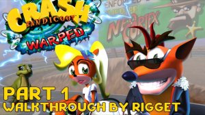 Crash Bandicoot 3 Warped Прохождение Часть 1 "Тини Тигр"