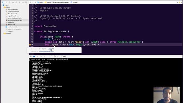 UICollectionView: Presenting Server Data | Swift 3, Xcode 8 смотреть онлайн