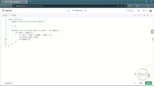 912. Sort an Array - LeetCode Solution Java | Detailed Explanation