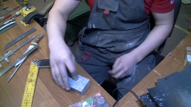 Нож на память , Переделка ножа из старой Русской шашки . смотреть онлайн